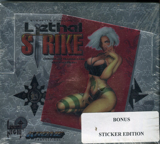 Lethal Strike Chromium Sticker Card Box 20 Sticker Packs Krome Productions 1997   - TvMovieCards.com