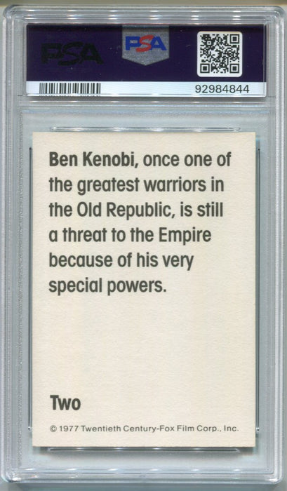 1977 Star Wars Wonder Bread Ben Kenobi #2 Trading Card PSA 7 NM   - TvMovieCards.com