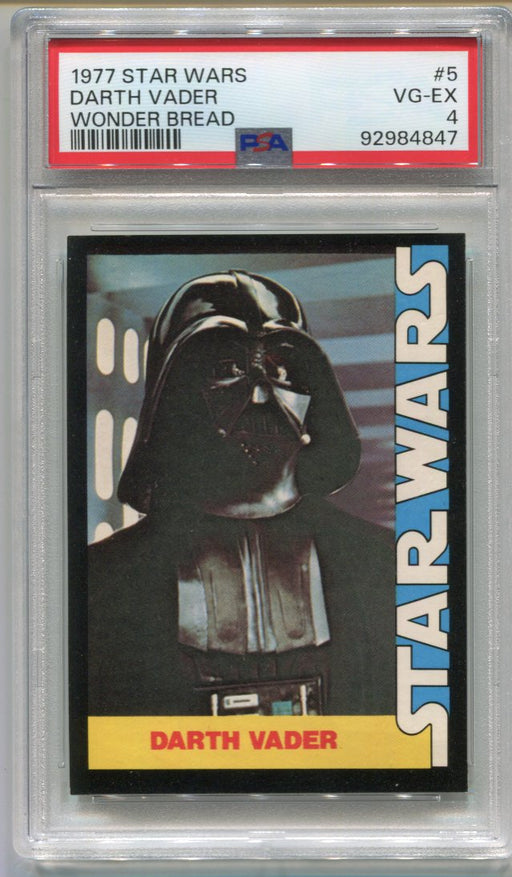 1977 Star Wars Wonder Bread Dark Vader #5 Trading Card PSA 4 VG-EX   - TvMovieCards.com