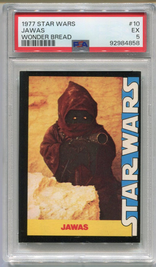 1977 Star Wars Wonder Bread Jawas #10 Trading Card PSA 5 EX   - TvMovieCards.com