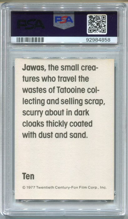 1977 Star Wars Wonder Bread Jawas #10 Trading Card PSA 5 EX   - TvMovieCards.com