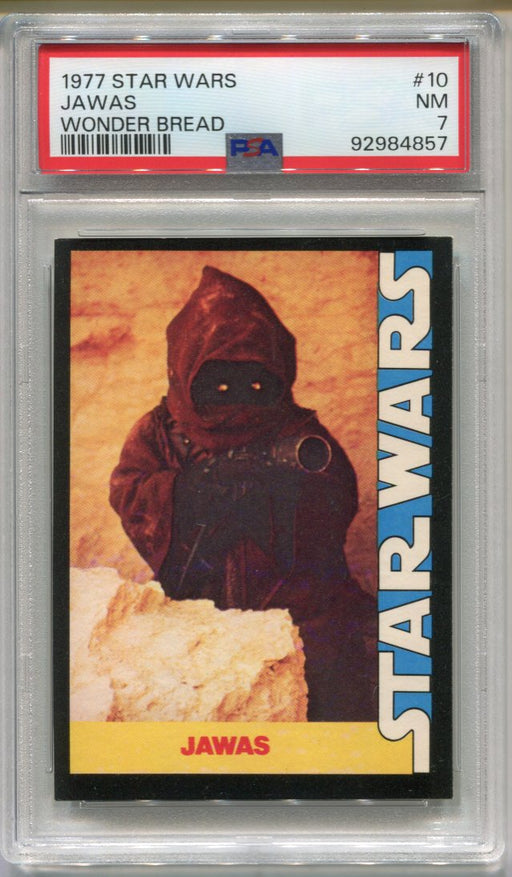 1977 Star Wars Wonder Bread Jawas #10 Trading Card PSA 7 NM   - TvMovieCards.com