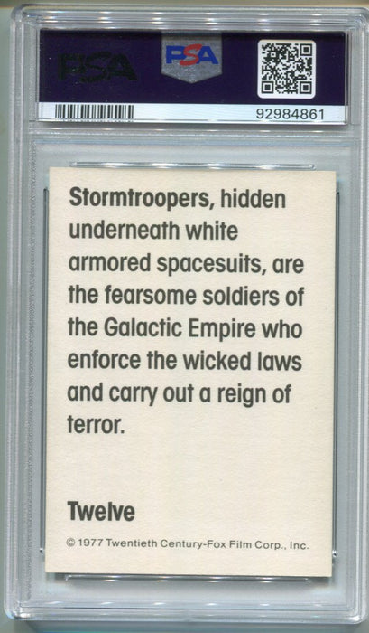 1977 Star Wars Wonder Bread Storm Troopers #12 Trading Card PSA 6 EX-MT   - TvMovieCards.com