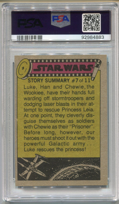 1977 Star Wars Mark Hamill in Control Room #61 Trading Card PSA 7 NM   - TvMovieCards.com