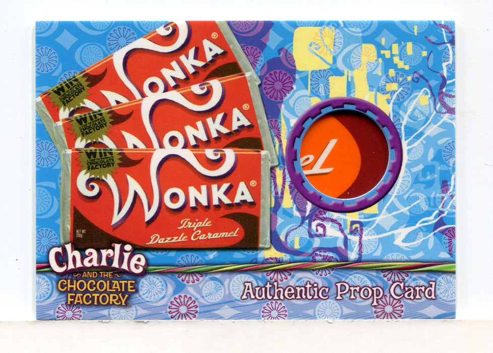 Charlie & Chocolate Factory Dazzle Caramel Candy Wrapper Prop Card #075/290   - TvMovieCards.com