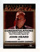 Battlestar Galactica Season Two John Heard Autograph Card   - TvMovieCards.com