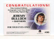 James Bond Complete Binder Exclusive Jeremy Bulloch Autograph Card A90   - TvMovieCards.com
