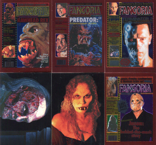 1992 Fangoria Magazine Covers Horror Chromium Chase Card Set 1C thru 6C   - TvMovieCards.com