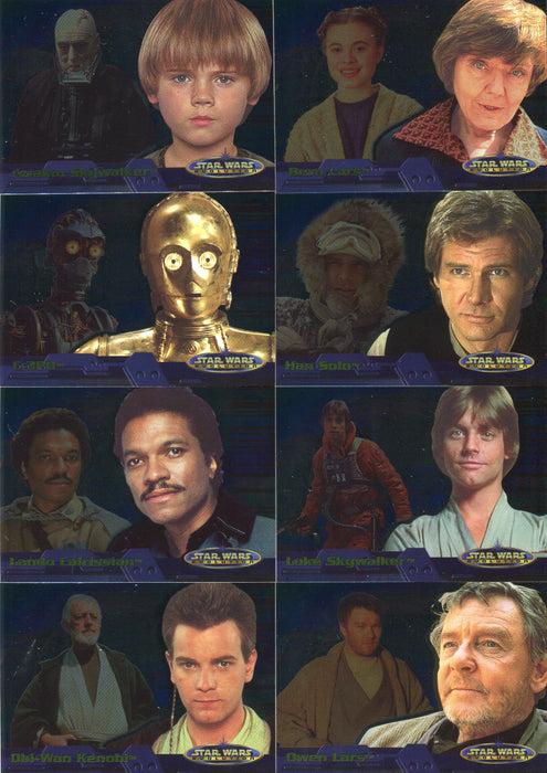 Star Wars Evolution Level "A" Foil Chase Card Set 1A thru 12A Topps 2001   - TvMovieCards.com