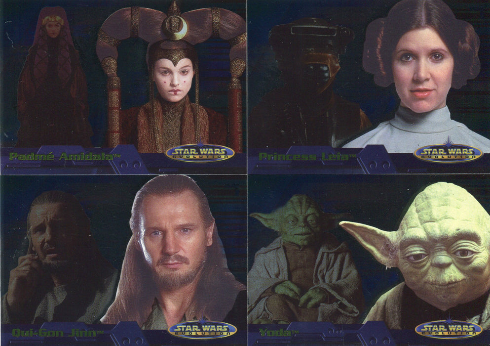 Star Wars Evolution Level "A" Foil Chase Card Set 1A thru 12A Topps 2001   - TvMovieCards.com