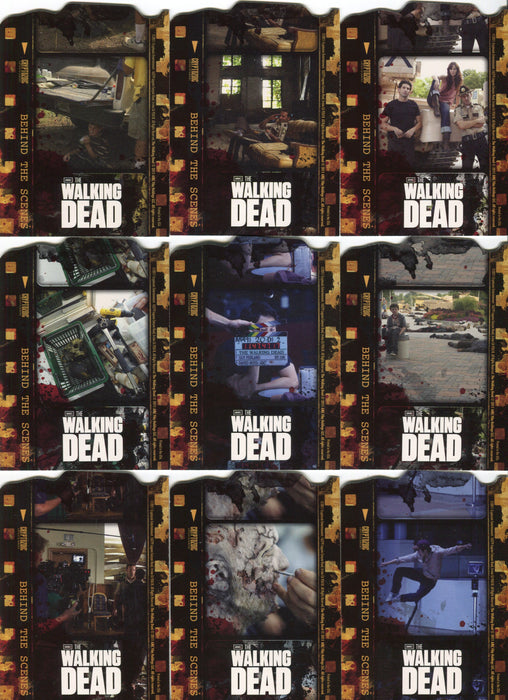 Walking Dead Season 1 Behind The Scenes Die Cut Chase Card Set C01 thru C09   - TvMovieCards.com