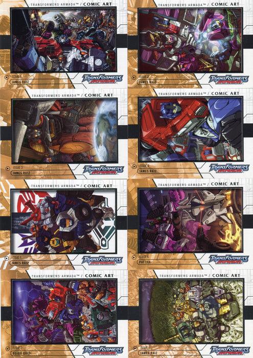 Transformers Armada Comic Art Chase Card Set 12 Cards Fleer 2003   - TvMovieCards.com