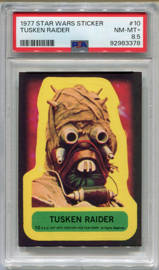 1977 Star Wars Sticker Tusken Raider #10 Trading Card PSA 8.5 NM-MT+   - TvMovieCards.com