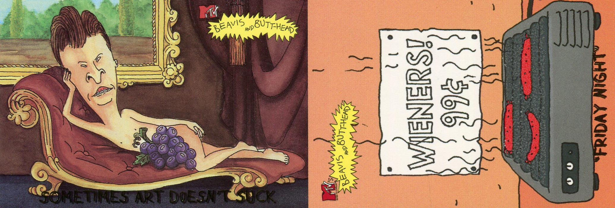 Beavis & Butthead MTV Scratch n'Sniff Chase Cards Set 10 Cards Fleer Ultra 1994   - TvMovieCards.com