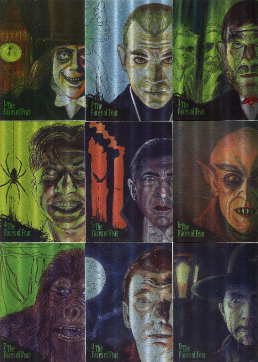 The Art of Robert Aragon The Facts of Fear Foil Chase Card Set 9 Cards MNS 2013   - TvMovieCards.com