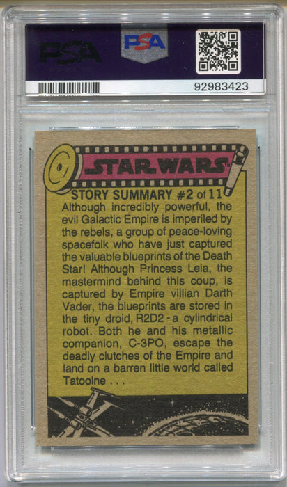 1977 Star Wars Han and Chewie Shoot It Out! #44 Trading Card PSA 5 EX   - TvMovieCards.com