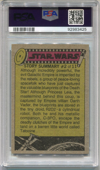 1977 Star Wars Han and Chewie Shoot It Out! #44 Trading Card PSA 7 NM   - TvMovieCards.com