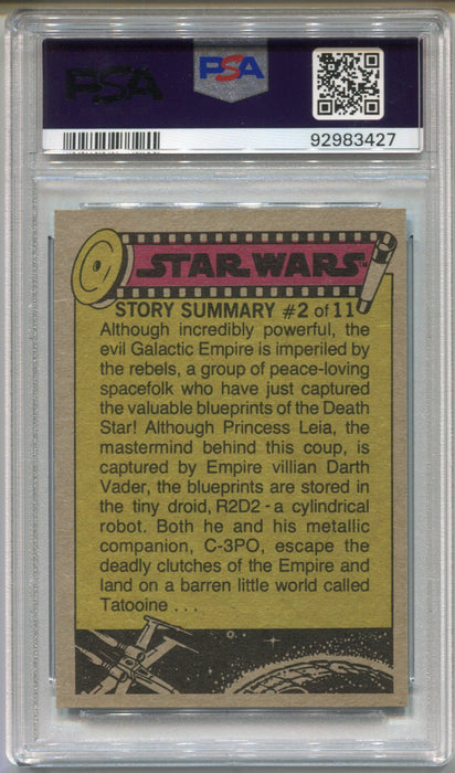 1977 Star Wars Han and Chewie Shoot It Out! #44 Trading Card PSA 8 NM-MT   - TvMovieCards.com