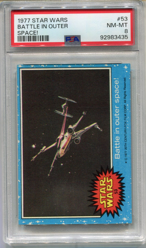 1977 Star Wars Battle In Outer Space! #53 Trading Card PSA 8 NM-MT   - TvMovieCards.com