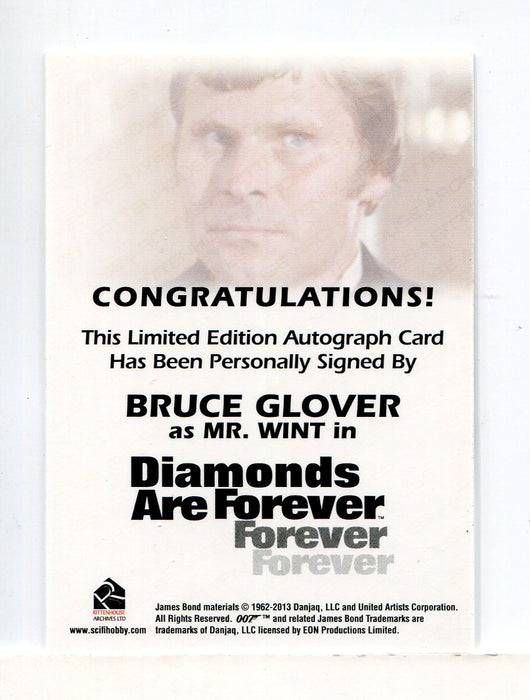 James Bond Classics 2016 Bruce Glover Autograph Card   - TvMovieCards.com