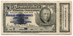 1936 Democratic National Convention Ticket FDR Franklin D Roosevelt Ceremonies - TvMovieCards.com
