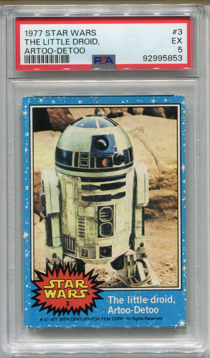 1977 Star Wars The Little Droid Artoo-Detoo R2D2 #3 Trading Card PSA 5 EX   - TvMovieCards.com