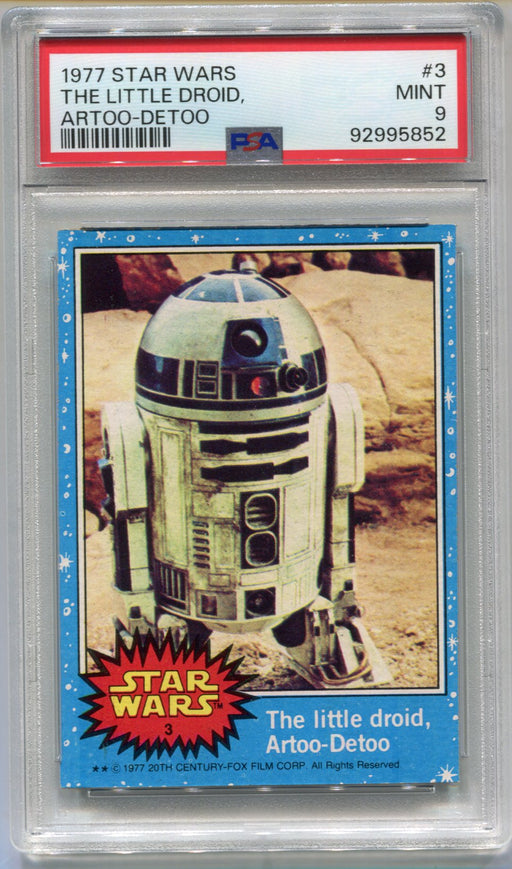 1977 Star Wars The Little Droid Artoo-Detoo R2D2 #3 Trading Card PSA 9 MINT   - TvMovieCards.com