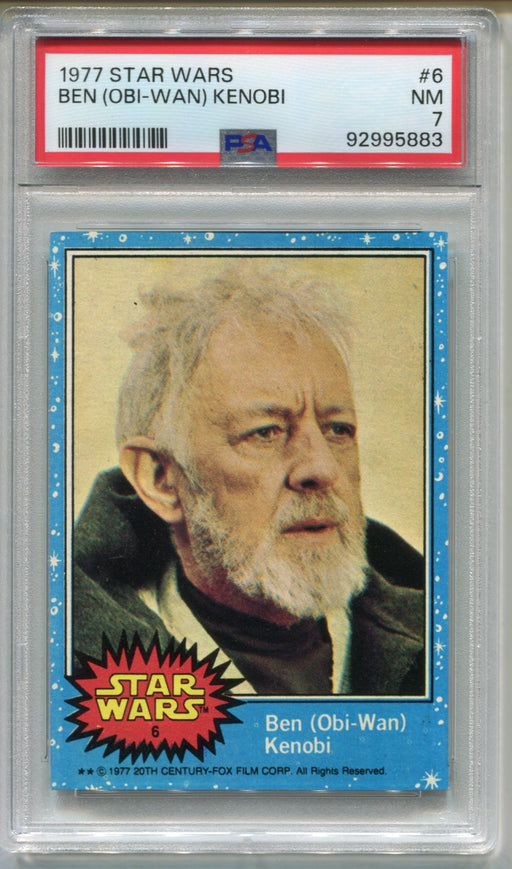 1977 Star Wars Ben (Obi-Wan) Kenobi #6 Trading Card PSA 7 NM   - TvMovieCards.com