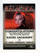 Battlestar Galactica Premiere Edition Katee Sackhoff Autograph Card   - TvMovieCards.com