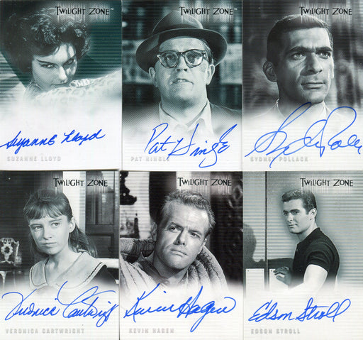 Twilight Zone Autograph Card Lot 6 Autograph Cards Rittenhouse   - TvMovieCards.com