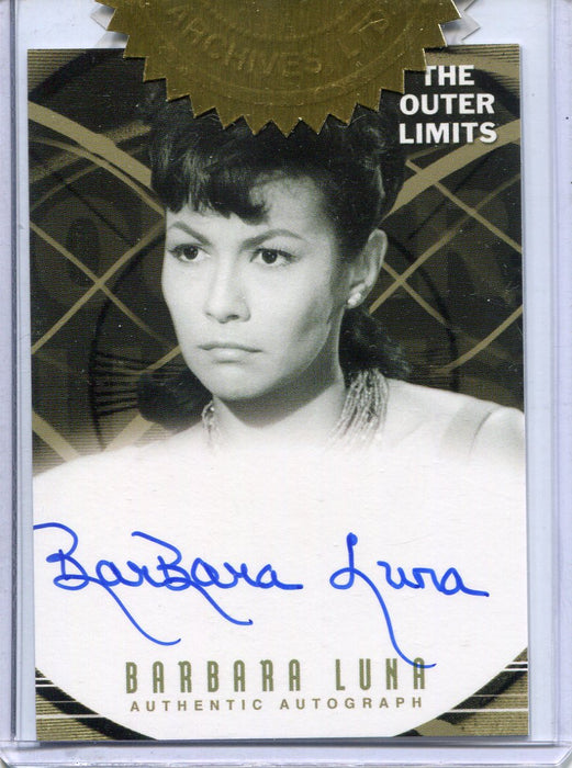 Outer Limits Premiere Autograph Card A19 Barbara Luna as Gaby Christian   - TvMovieCards.com