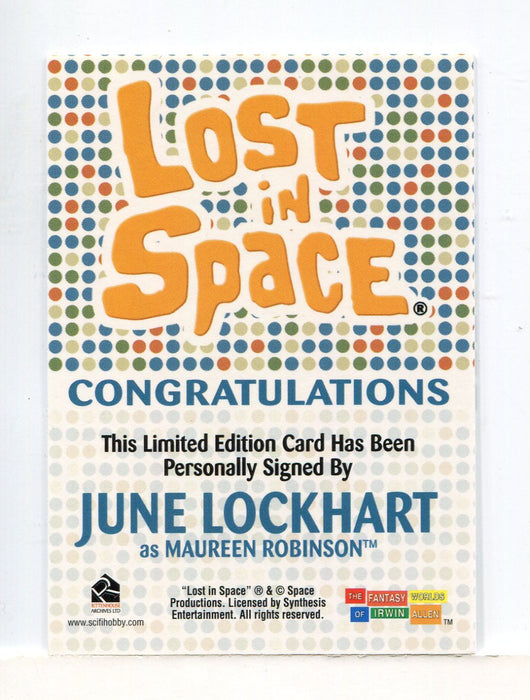 Lost in Space Complete June Lockhart as Maureen Robinson Autograph Card   - TvMovieCards.com