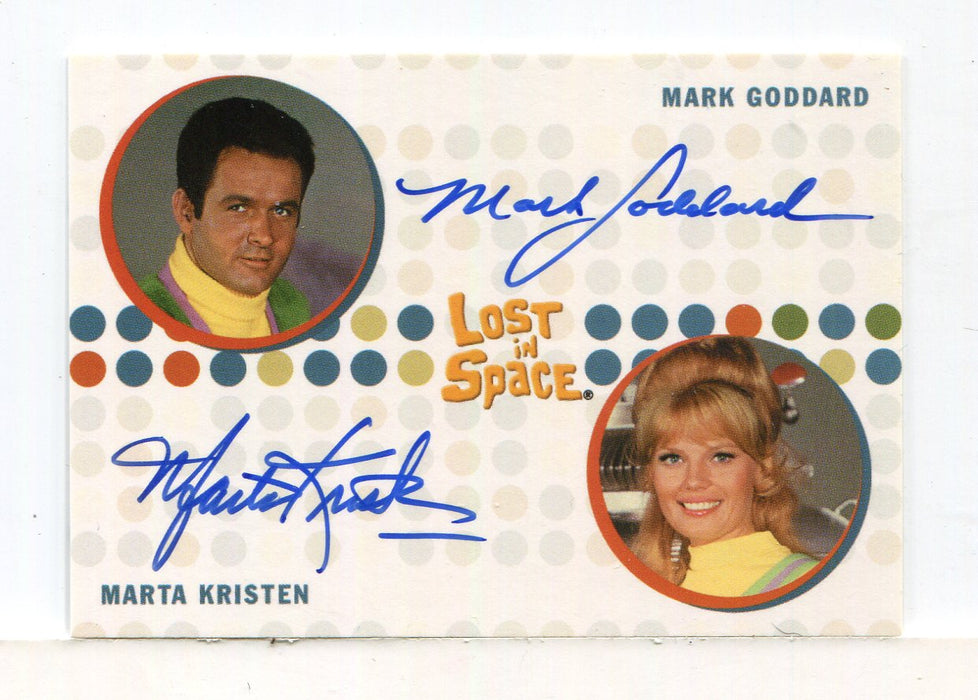 Lost in Space Complete Mark Goddard and Marta Kristen Double Autograph Card   - TvMovieCards.com