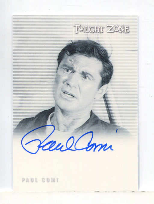 Twilight Zone Complete 50th Anniversary Paul Comi Autograph Card A-125   - TvMovieCards.com