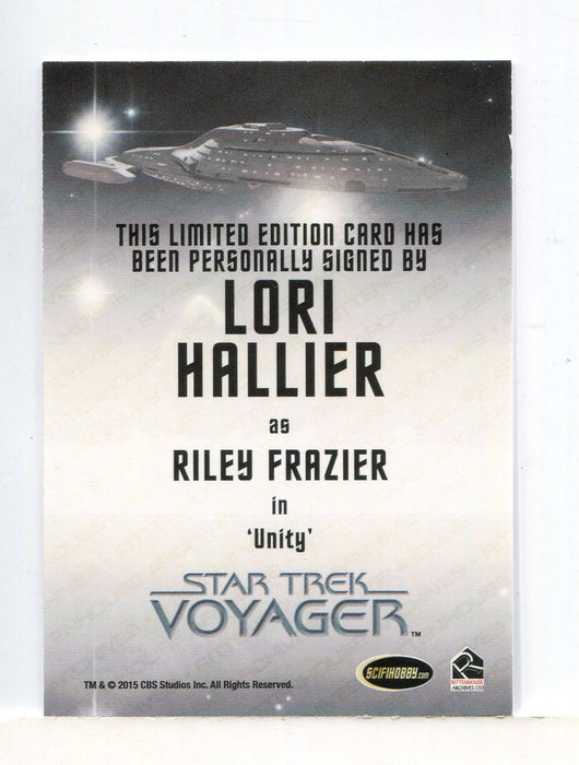 Star Trek Voyager Heroes Villains Autograph Card Lori Hallier as Riley Frazier   - TvMovieCards.com