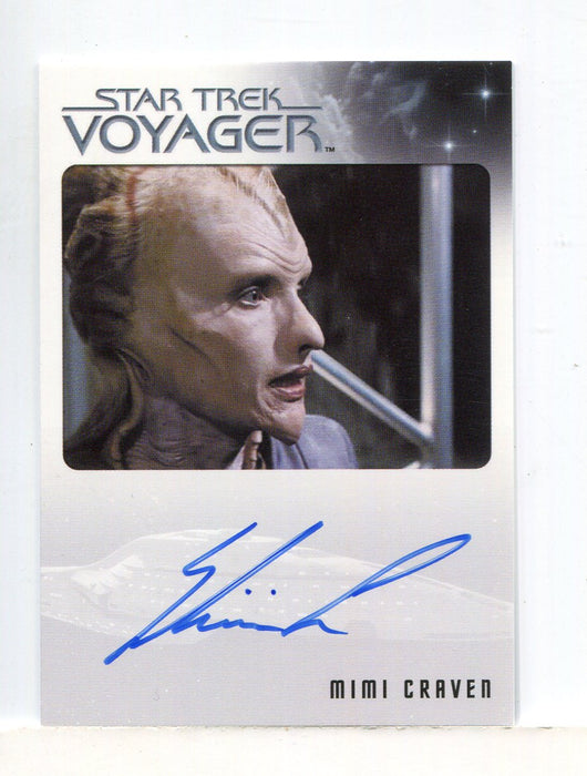 Star Trek Voyager Heroes Villains Autograph Card Mimi Craven as Jisa   - TvMovieCards.com