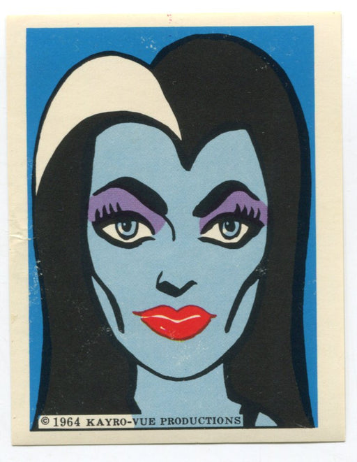 1964 Leaf Munsters Sticker - Lilly Munster Portrait - Kayro-Vue   - TvMovieCards.com