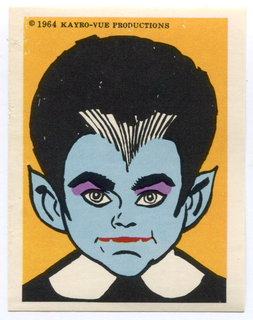 1964 Leaf Munsters Sticker - Eddie Munster Portrait - Kayro-Vue   - TvMovieCards.com