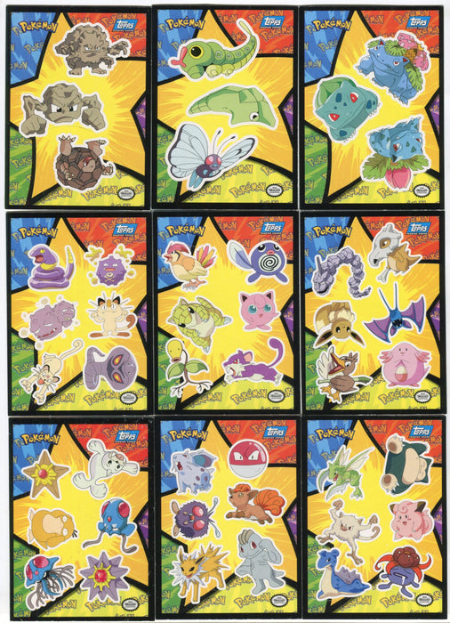 2000 Pokemon The 1st Movie Ash Sticker Card Puzzle Chase Set of 9   - TvMovieCards.com