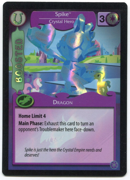 My Little Pony Spike - Crystal Hero #f2a Foil MLP TCG Trading Card Game   - TvMovieCards.com