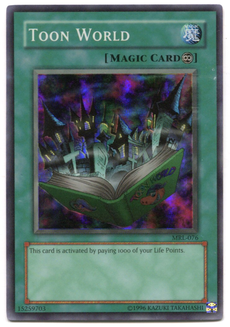 YuGiOh! Toon World MRL-076 Super Rare Unlimited Holographic Card YuGiOh! Toon World MRL-076 Super Rare Unlimited Holographic Card