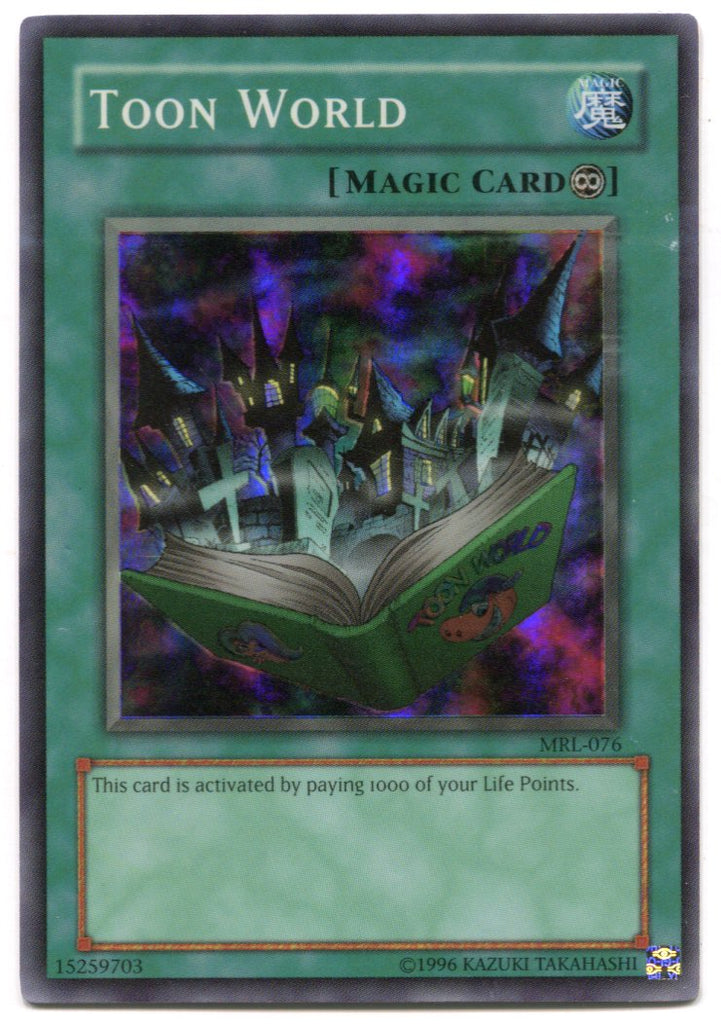 YuGiOh! Toon World MRL-076 Super Rare Unlimited Holographic Card YuGiOh! Toon World MRL-076 Super Rare Unlimited Holographic Card