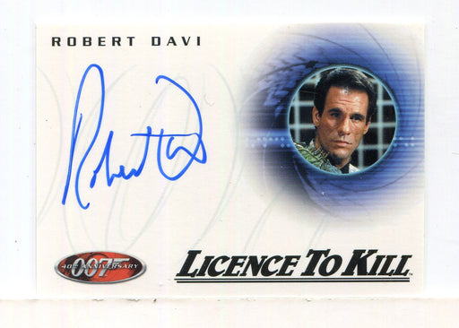 James Bond 40th Anniversary Expansion Robert Davi Autograph Card A27   - TvMovieCards.com