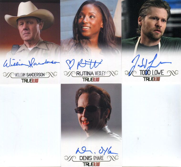 True Blood Archives Autograph Card Lot 10 Cards   - TvMovieCards.com