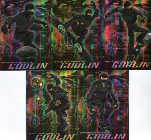 2007 Spider-Man 3 Movie Green Goblin Chase Card Set G1 thru G5 Rittenhouse   - TvMovieCards.com