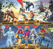 Marvel X-Men 1994 Fleer Ultra Team Triptych 6 Chase Card Set Walmart Red foil - TvMovieCards.com