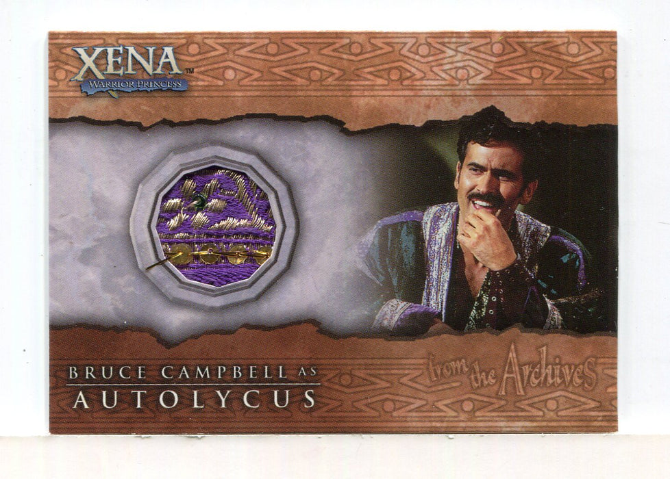 Xena Beauty and Brawn Bruce Campbell as Autolycus Costume Card C3 Gold   - TvMovieCards.com