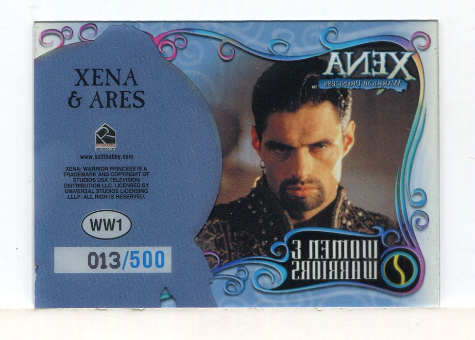 Xena Art & Images Women and Warriors Cell Chase Card WW1 #013/500   - TvMovieCards.com