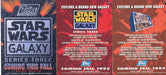 1995 Star Wars Galaxy Series 3 Promo Card Lot P3  P6  P7 Topps   - TvMovieCards.com