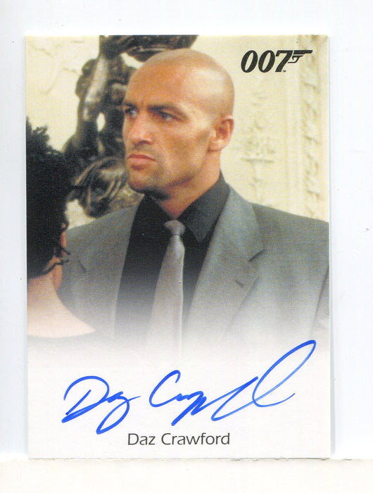 James Bond Archives Final Edition 2017 Daz Crawford Autograph Card   - TvMovieCards.com